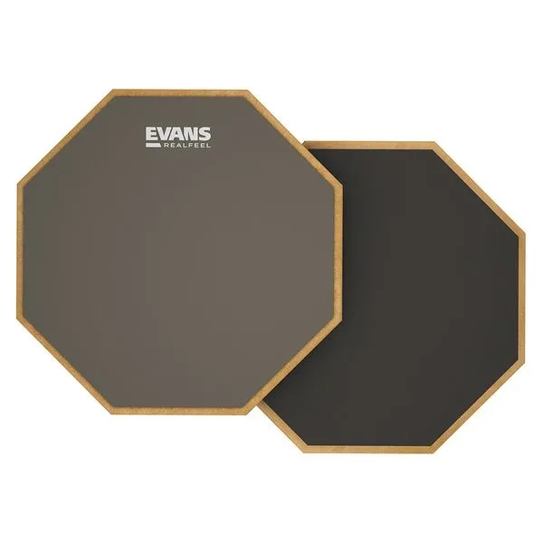 Evans RealFeel 2-Sided Practice Pad RF12D, pad d’entraînement double face 12"
