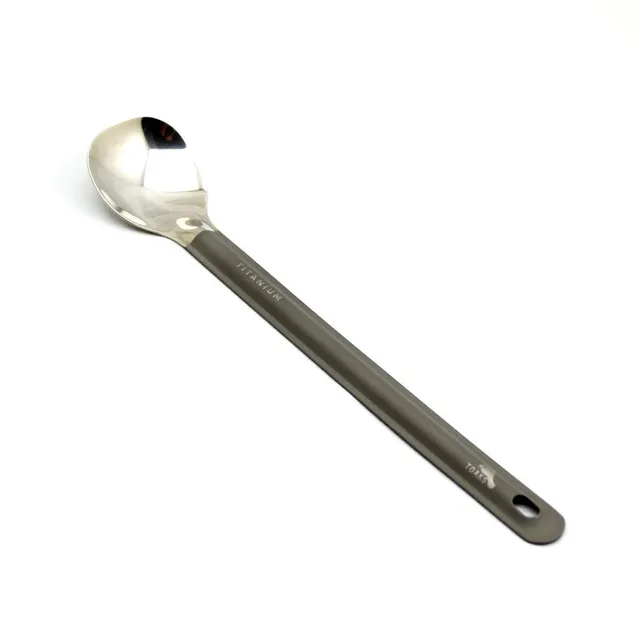 Tytanowa łyżka TOAKS Titanium Long Handle Spoon, polerowana
