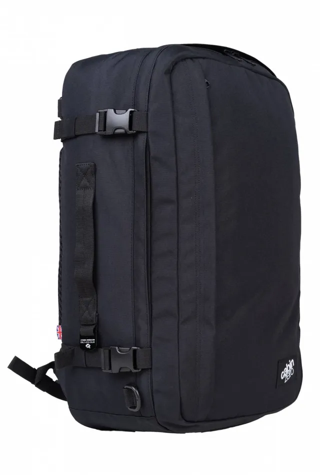 CabinZero Classic Plus 42L travel backpack, Absolute Black
