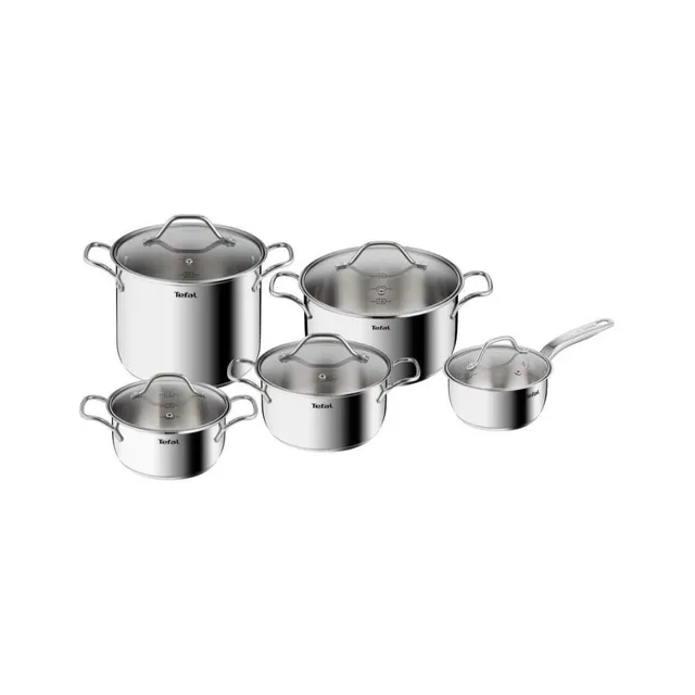 Tefal Intuition sada nerezového riadu, 10 ks, B864SA74