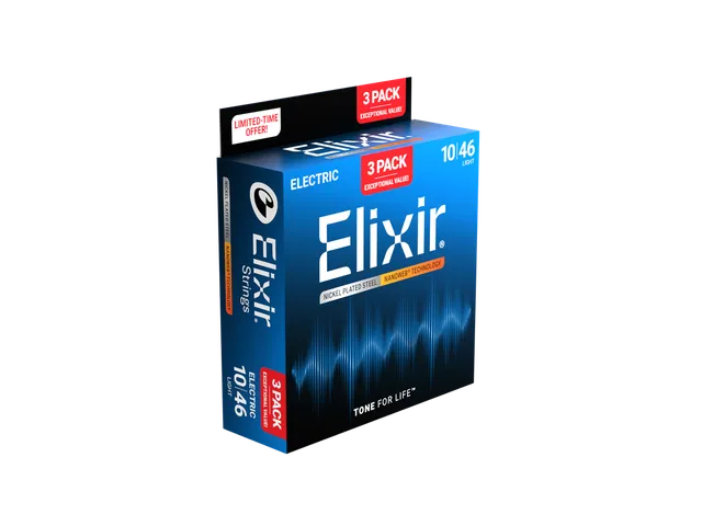 Elixir 16567 Nanoweb Light 3-Pack