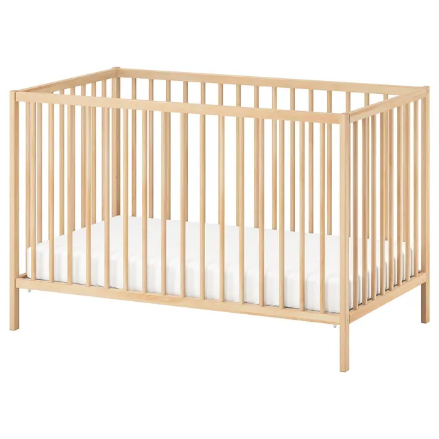 IKEA SNIGLAR Dětská postýlka, buk, 60x120 cm