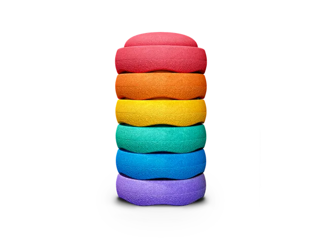 Stapelstein Original Rainbow Classic pierres d’équilibre, lot de 6